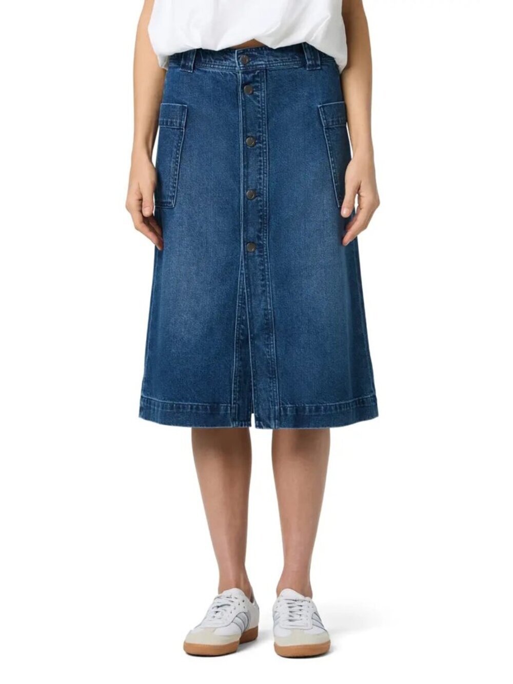 NWT New Joe's Cargo Denim Midi Skirt In Warsaw Size 29